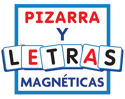 Pizarra y letras magnéticas